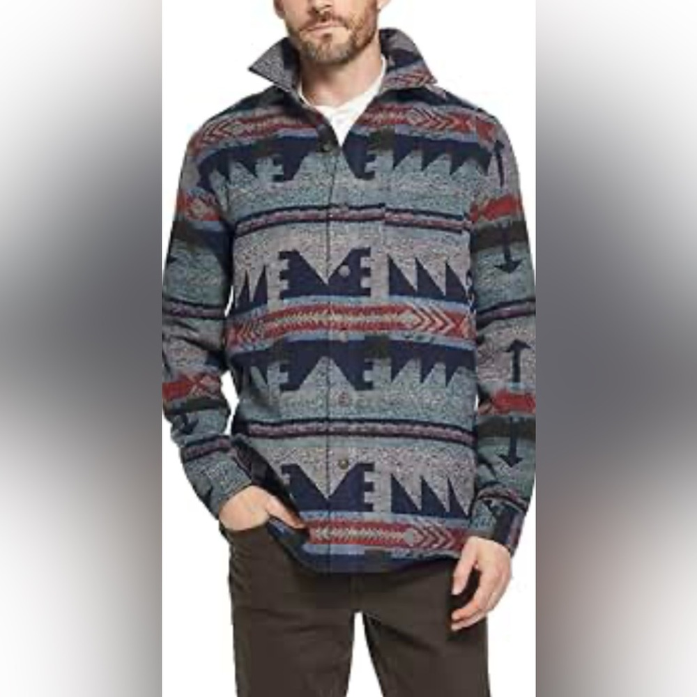 🩵🤍💎Vintage Weatherproof Men's Cardigan - Blue, Gray, and Red